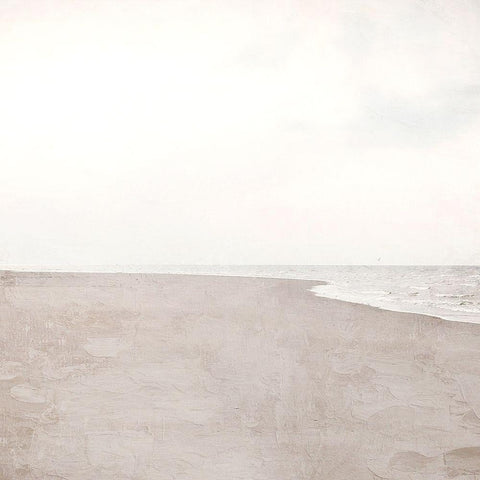 Morning Sand White Modern Wood Framed Art Print with Double Matting by Allen, Kimberly