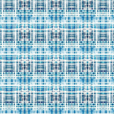 Patterned Sea 1 White Modern Wood Framed Art Print with Double Matting by Allen, Kimberly