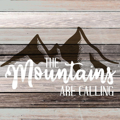The Mountains 2 Black Modern Wood Framed Art Print by Allen, Kimberly