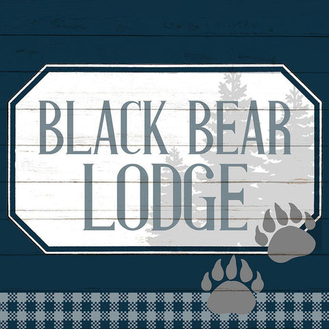 To the Lodge 2 Black Modern Wood Framed Art Print by Allen, Kimberly