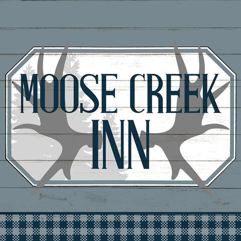 To the Lodge 9 White Modern Wood Framed Art Print with Double Matting by Allen, Kimberly