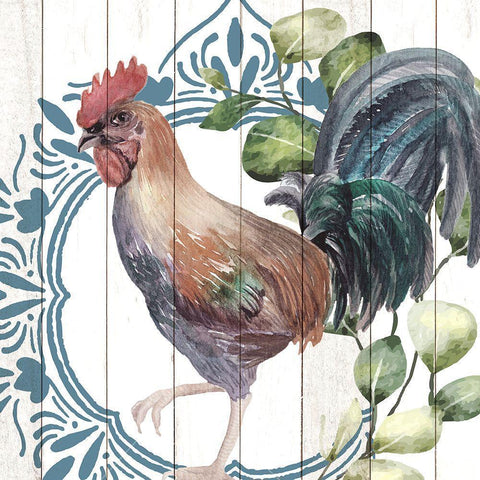 Poultry Farm 2 White Modern Wood Framed Art Print by Allen, Kimberly