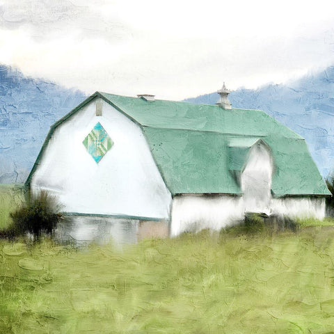 Green Acres Black Modern Wood Framed Art Print by Allen, Kimberly