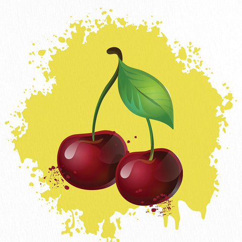 Summer Fruit 2 White Modern Wood Framed Art Print with Double Matting by Allen, Kimberly