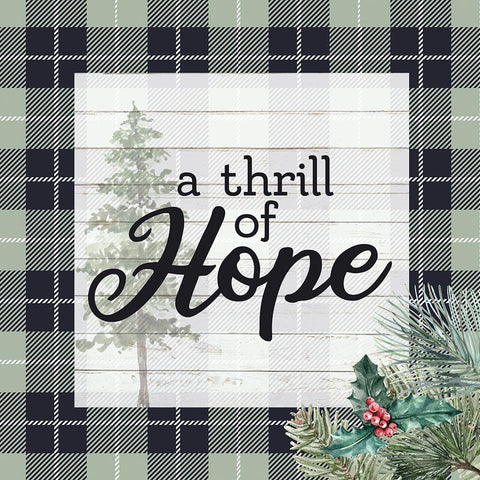 A Thrill of Hope Black Modern Wood Framed Art Print by Allen, Kimberly