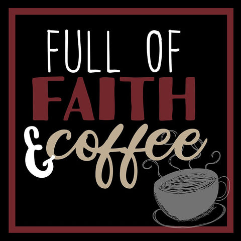 Full Of Coffee 1 Black Modern Wood Framed Art Print by Allen, Kimberly