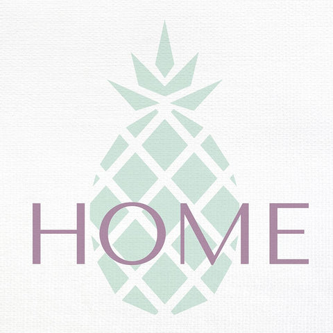 Home Pineapple Black Ornate Wood Framed Art Print with Double Matting by Allen, Kimberly