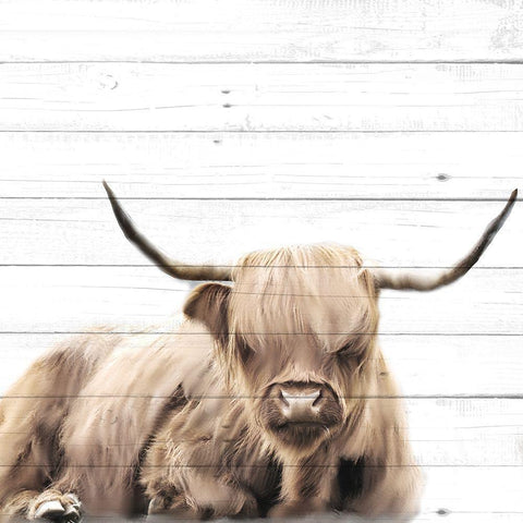 Highland V2 Gold Ornate Wood Framed Art Print with Double Matting by Allen, Kimberly