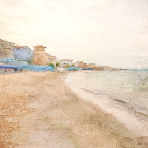 Sea Village White Modern Wood Framed Art Print by Allen, Kimberly