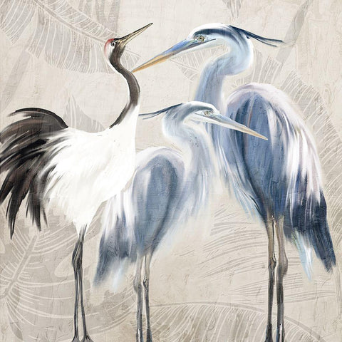 Together White Modern Wood Framed Art Print with Double Matting by Allen, Kimberly