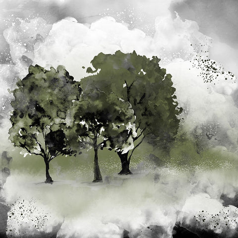 In the Distance Black Ornate Wood Framed Art Print with Double Matting by Allen, Kimberly