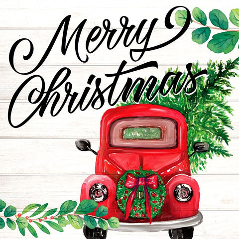 Red Christmas Black Ornate Wood Framed Art Print with Double Matting by Allen, Kimberly