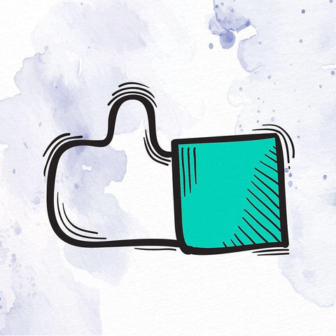 Social Symbol 3 Black Modern Wood Framed Art Print by Allen, Kimberly