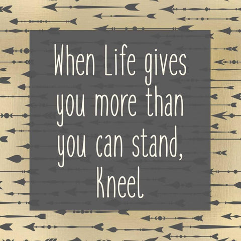 Kneel Black Modern Wood Framed Art Print by Allen, Kimberly