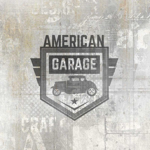 American Garage 1 Black Modern Wood Framed Art Print by Allen, Kimberly
