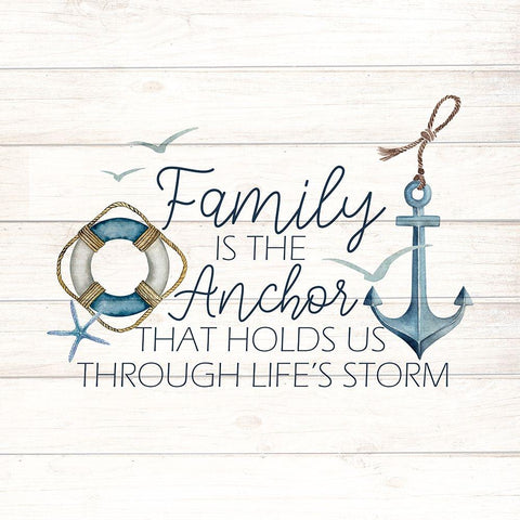 Anchor Home 2 Black Modern Wood Framed Art Print by Allen, Kimberly