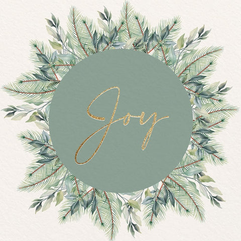 Christmas Greens 1 Black Modern Wood Framed Art Print by Allen, Kimberly