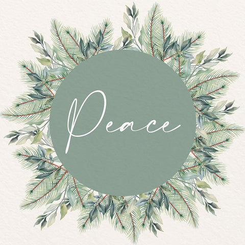 Christmas Greens 2 Black Modern Wood Framed Art Print by Allen, Kimberly