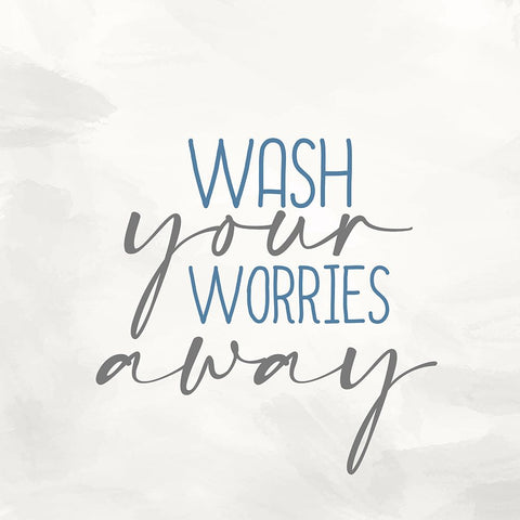 Blue Bath 2 Black Ornate Wood Framed Art Print with Double Matting by Allen, Kimberly