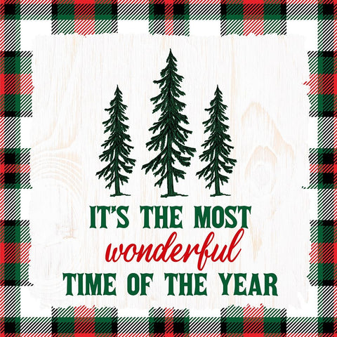 Its The Most Wonderful Time Black Modern Wood Framed Art Print by Allen, Kimberly