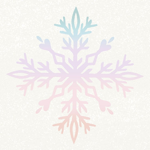 Pastel Snowflake 2 Black Modern Wood Framed Art Print by Allen, Kimberly