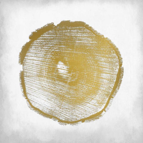 Rings 3 White Modern Wood Framed Art Print with Double Matting by Allen, Kimberly