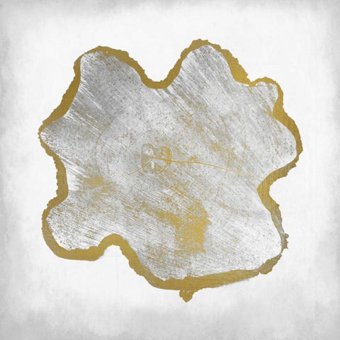 Rings 1 Gold Ornate Wood Framed Art Print with Double Matting by Allen, Kimberly