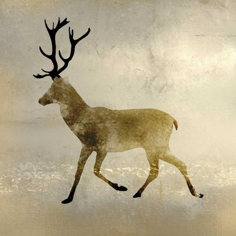 Wildlife Lodge 3 White Modern Wood Framed Art Print with Double Matting by Allen, Kimberly