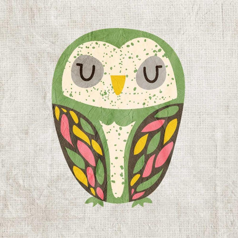 Owl Love 2 Black Modern Wood Framed Art Print by Allen, Kimberly