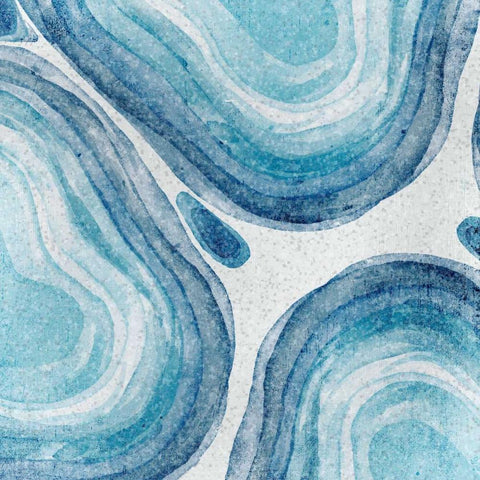 Agate 1 Black Modern Wood Framed Art Print by Allen, Kimberly