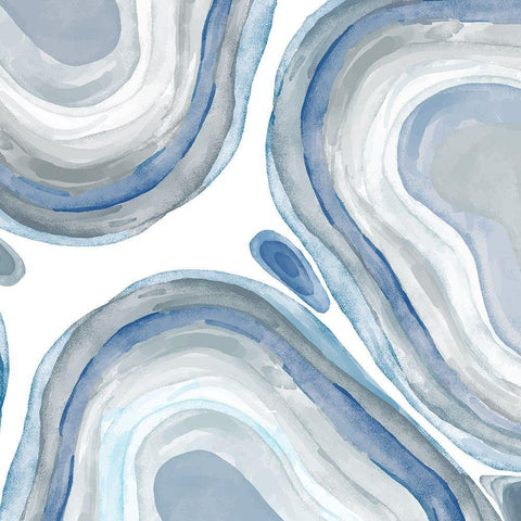 Soft Agate 2 Black Ornate Wood Framed Art Print with Double Matting by Kimberly, Allen