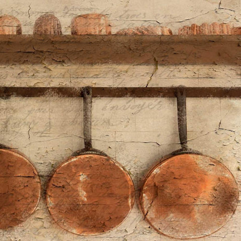 Copper B Black Modern Wood Framed Art Print with Double Matting by Allen, Kimberly