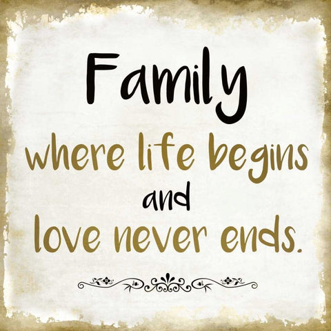 Family Love Black Modern Wood Framed Art Print by Allen, Kimberly