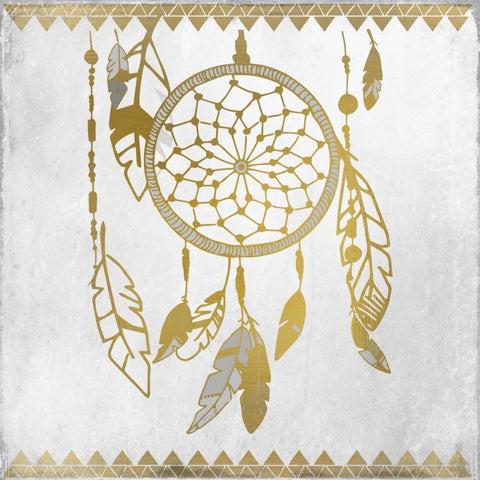 Dreamcatcher 1 Black Ornate Wood Framed Art Print with Double Matting by Allen, Kimberly