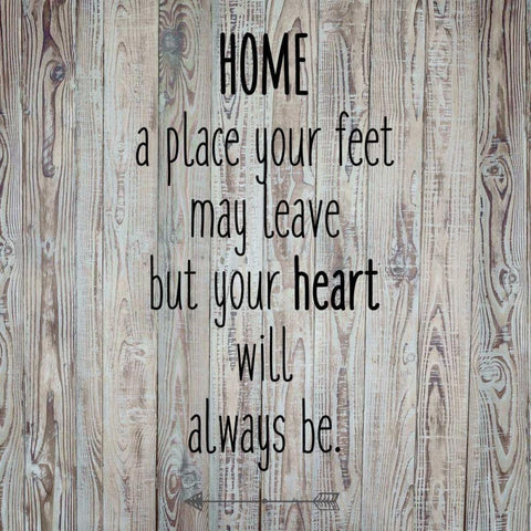 Home A Place White Modern Wood Framed Art Print with Double Matting by Allen, Kimberly