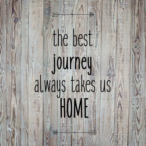 The Best Journey Always White Modern Wood Framed Art Print by Allen, Kimberly