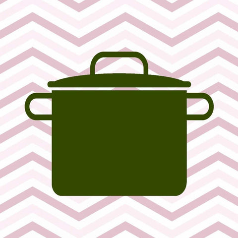 Kitchen Time 4 White Modern Wood Framed Art Print with Double Matting by Allen, Kimberly