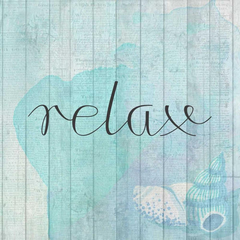 Relax Time 1 White Modern Wood Framed Art Print by Allen, Kimberly