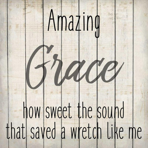 Amazing Grace 1 Black Modern Wood Framed Art Print by Allen, Kimberly