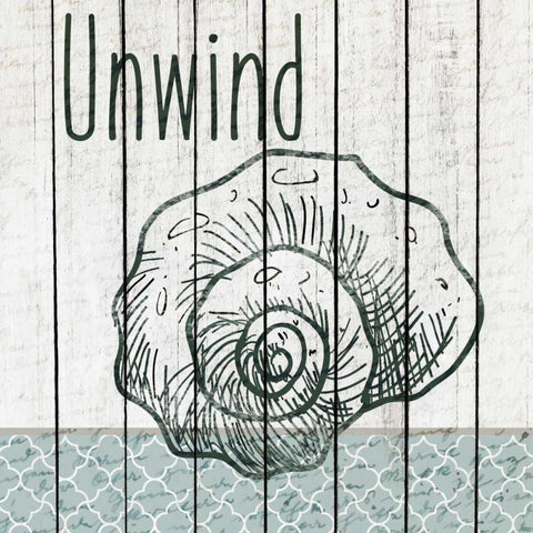 Soak 3 White Modern Wood Framed Art Print with Double Matting by Allen, Kimberly