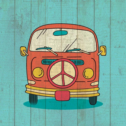 Groovy 2 Gold Ornate Wood Framed Art Print with Double Matting by Allen, Kimberly