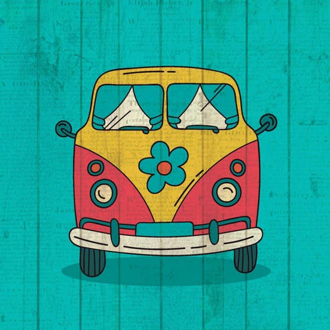 Groovy 3 Black Ornate Wood Framed Art Print with Double Matting by Allen, Kimberly