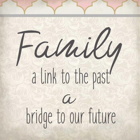 Family Begins 2 White Modern Wood Framed Art Print by Allen, Kimberly