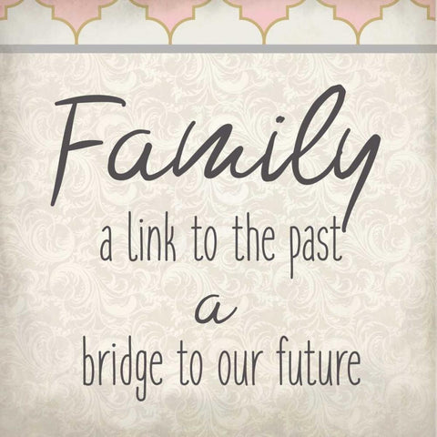 Family Begins 2 White Modern Wood Framed Art Print with Double Matting by Allen, Kimberly