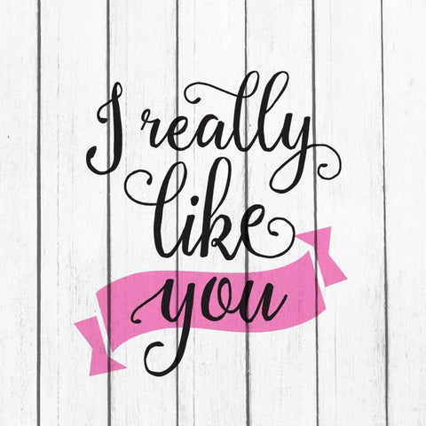 I Really Like White Modern Wood Framed Art Print by Allen, Kimberly