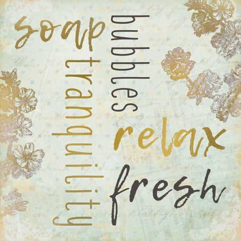 Unwind 1 White Modern Wood Framed Art Print with Double Matting by Allen, Kimberly