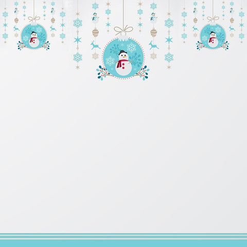 Snowman Globe White Modern Wood Framed Art Print with Double Matting by Kimberly, Allen