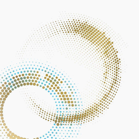 Circle Point 1 Gold Ornate Wood Framed Art Print with Double Matting by Kimberly, Allen