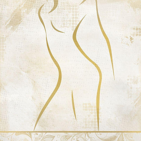 Serenity Calm 1 Gold Ornate Wood Framed Art Print with Double Matting by Kimberly, Allen