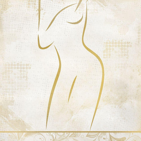 Serenity Calm 2 Gold Ornate Wood Framed Art Print with Double Matting by Kimberly, Allen